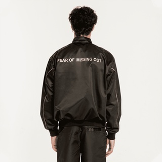 Áo khoác dù Unisex FOMO DRAWSTRING JACKET (Black)