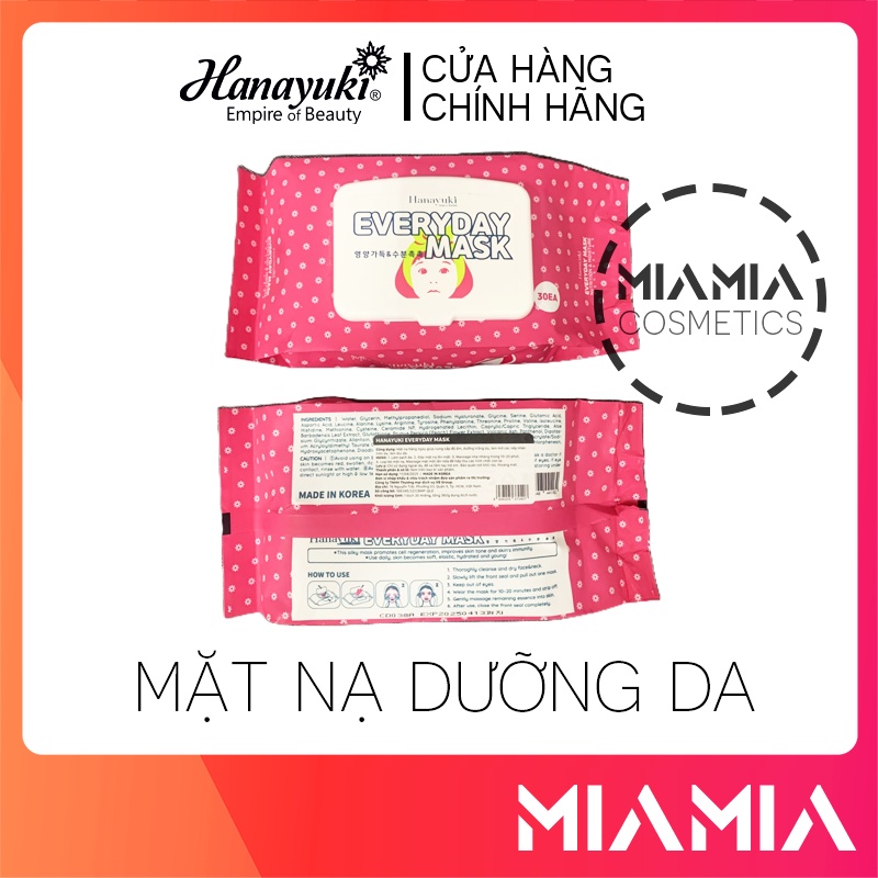 Mặt Nạ Dưỡng Da Hằng Ngày Hanayuki Everyday Mask Chính Hãng