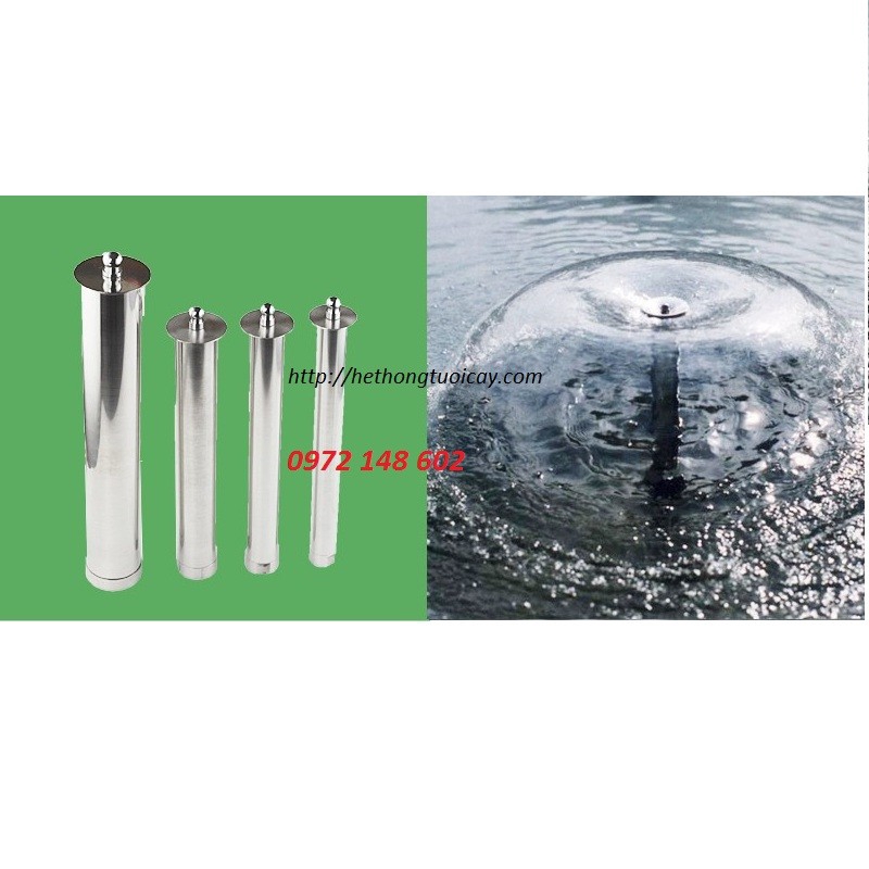 Đầu phun nước hình dù phi 34mm Vòi Phun Nước Nghệ Thuật Trang Trí Hồ Cá Đài Phun Nước Hòn Non Bộ Bể Tiểu Cảnh Sân Vườn