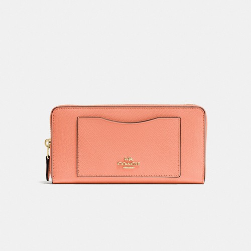 Ví Coach Accordion Zip Wallet Crossgrain Leather