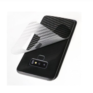 [Hàng Mới] Miếng dán vân carbon mặt lưng dành cho Samsung S8/S8plus/S10/S10plus/Note8/Note10/Note10plus