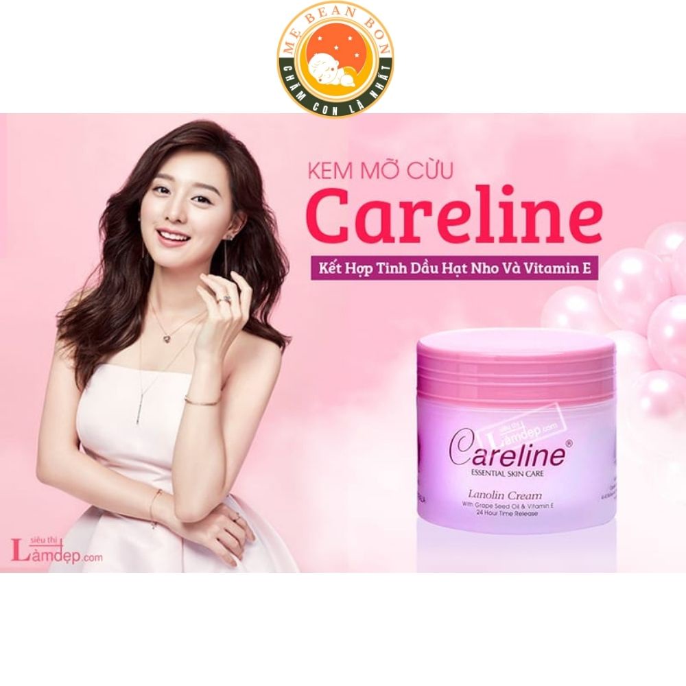 Kem dưỡng da nhau thai cừu Careline Úc - Kem Mỡ Cừu Careline Kết Hợp Tinh Dầu Hạt Nho Và Vitamin E 100 Kem bôi hàng ngày