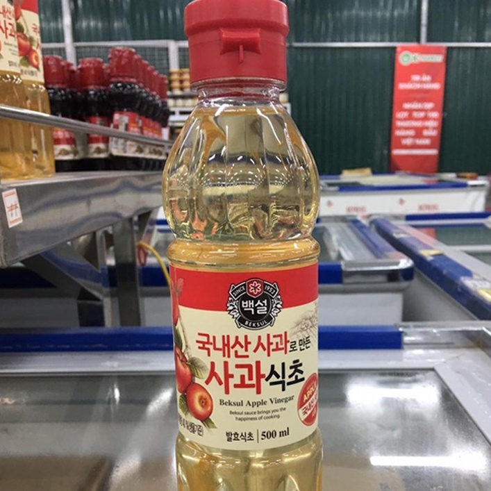 Giấm táo Hàn Quốc Chai 500ML chuẩn vị
