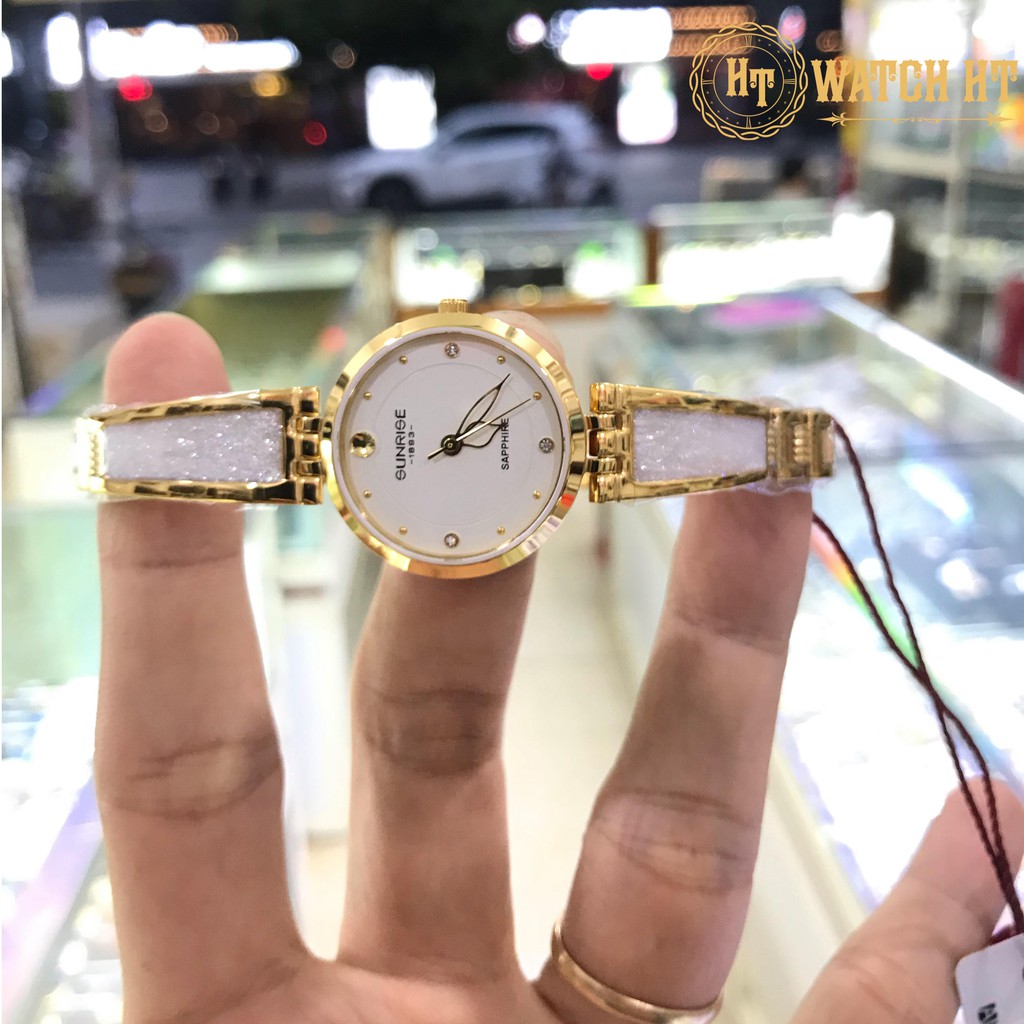 Đồng hồ nữ SUNRISE 9957SA full hộp, thẻ chính hãng, Kính Sapphire chống xước chống nước tuyệt đối | BigBuy360 - bigbuy360.vn