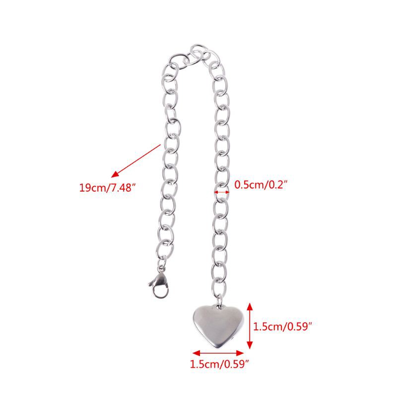 Vòng tay dây xích bằng thép không gỉ phối mắc xích thời trang