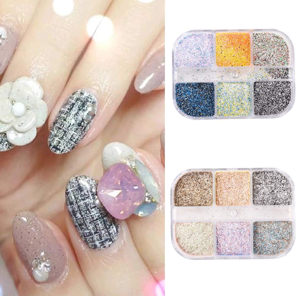 Bột Kim Tuyến Lấp Lánh Nhiều Màu Sắc Thời Trang Trang Trí Móng Tay Cho Nữ