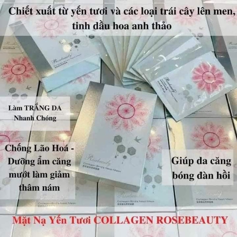 Mặt Nạ Yến Rostbeauty Chính Hãng Hộp 10miếng