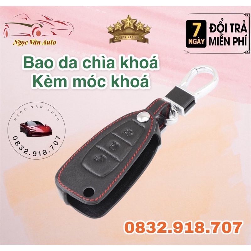 Bao da chìa khóa Ford Ranger XLS 2016-2018, chìa gập