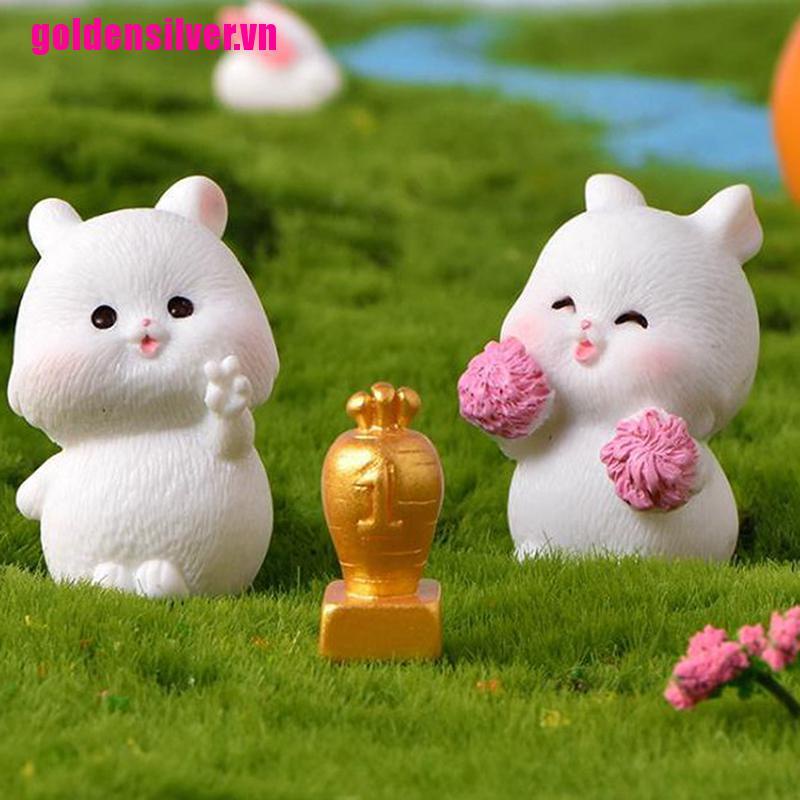 Đồ trang trí Chú Thỏ Con Dễ Thương Trang Trí Tiểu Cảnh