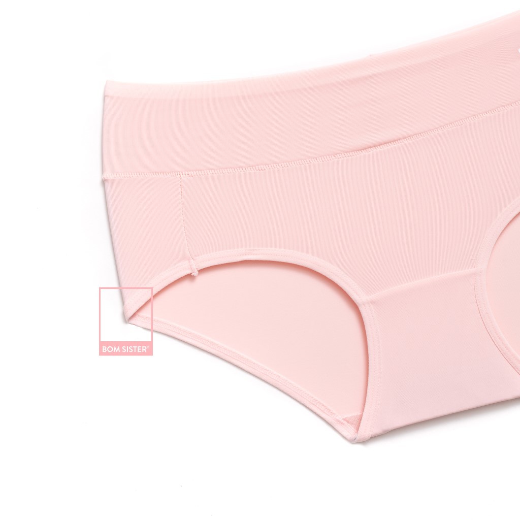 [Mã FAMALLT5 giảm 15% đơn 150k] Quần lót thun màu trơn lưng gấp hoạ tiết hoa cúc BOM SISTER Q949 | BigBuy360 - bigbuy360.vn