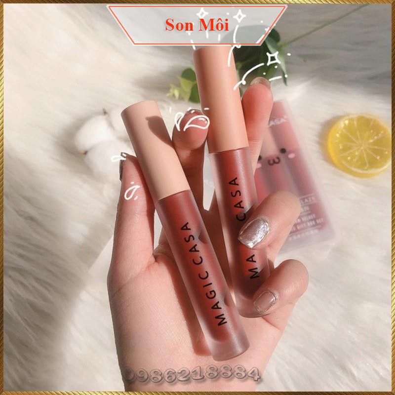 Son kem lì Magic Casa Love Lip Glaze tông nhung lì lâu trôi MCG6