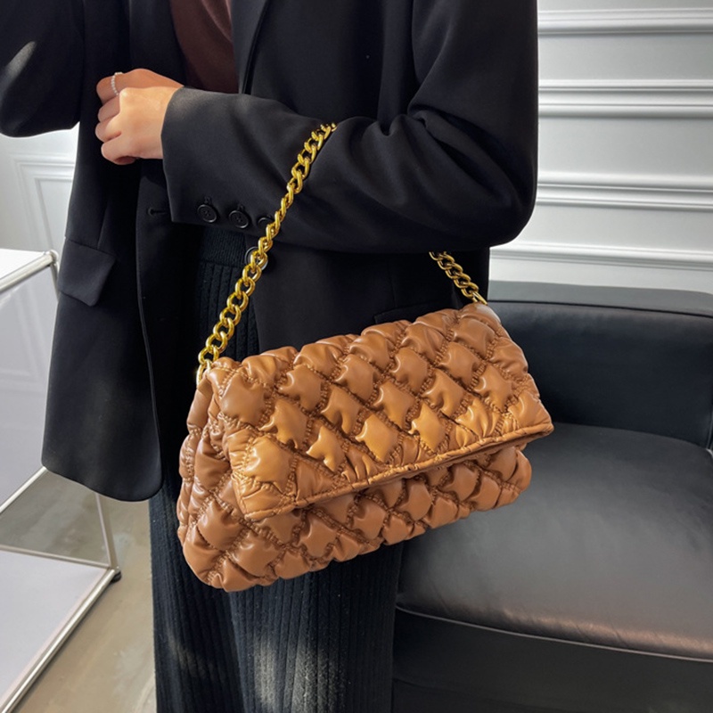 Túi đeo chéo IELGY mềm đính kim cương phong cách Hàn Quốc thời trang cho nữ