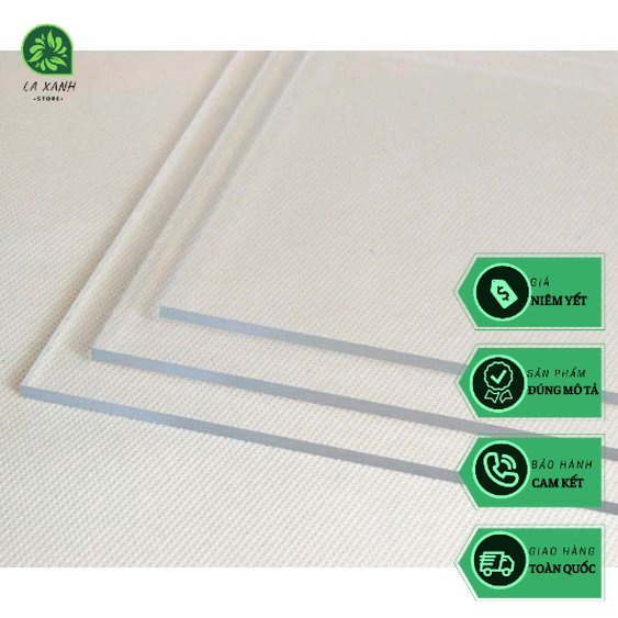 Tấm nhựa kính Mica 1mm kích thướt A2 (40x60cm) Nhập Khẩu Malay trong suốt, chịu nhiệt , sáng trong giá rẻ