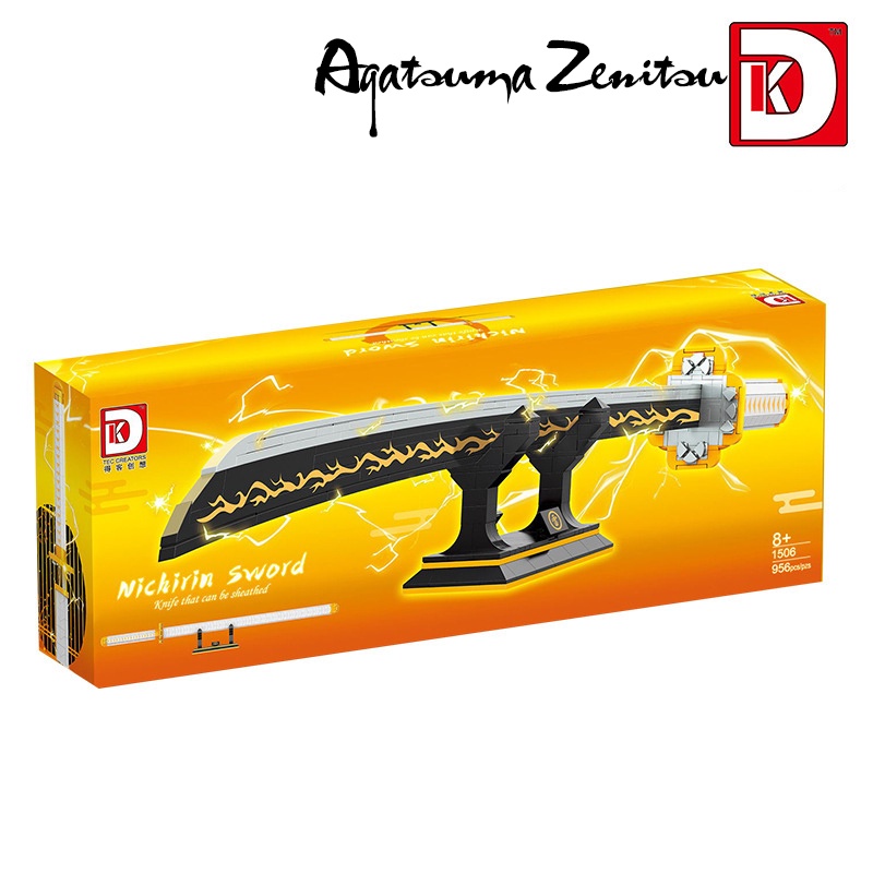 Đồ Chơi Lắp Ráp Mô Hình Thanh Kiếm Agatsuma Zenitsu Nichirin Sword DK1506 Với 956 PCS