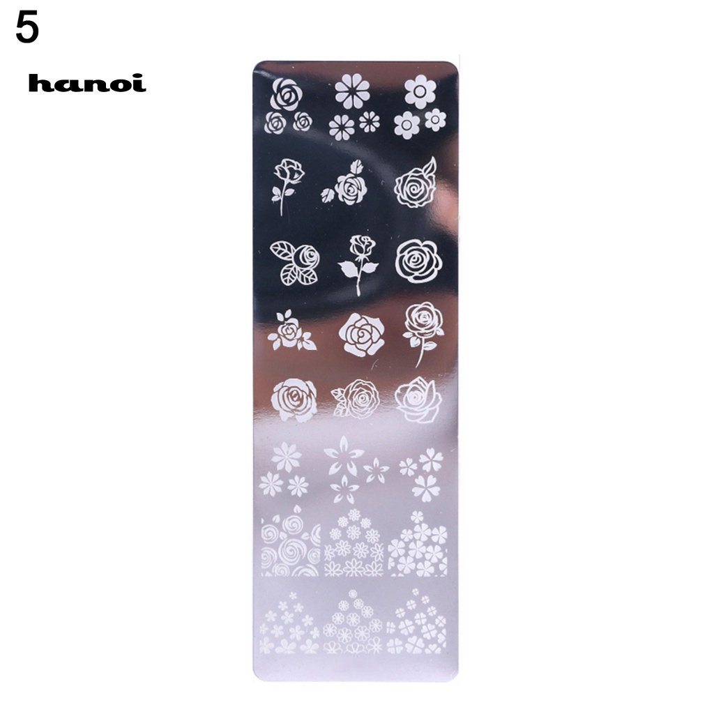 Khuôn In Hình Trang Trí Móng Tay Bằng Thép Không Gỉ DIY