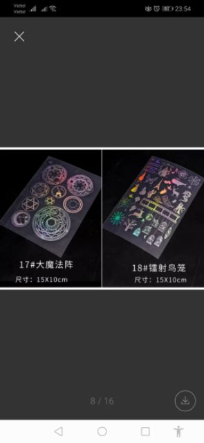 Tấm Dán Laser Ma thuật - Trang trí Resin