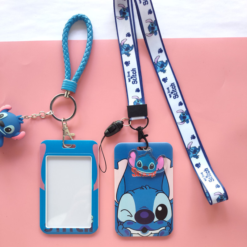 Ví Đựng Thẻ Hình Stitch Disney Lilo & Stitch Ezlink Dễ Thương Kèm Dây Đeo Và Móc Khóa