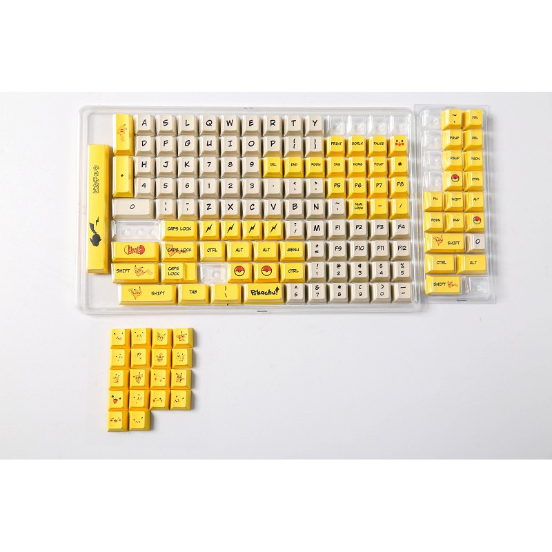 Keycap set PBT Mario Dye-sub nhiều phối màu nút bàn phím cơ phù hợp các layout cơ bản