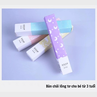 Bàn Chải Đánh Răng Sợi Lông Tơ Có Nắp Đậy Dành Cho Bé Từ 3 Tuổi