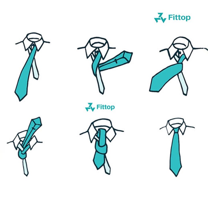 Cà Vạt Vải Cotton Sọc, Sang Trọng 6cm FITTOP CAVAT-400