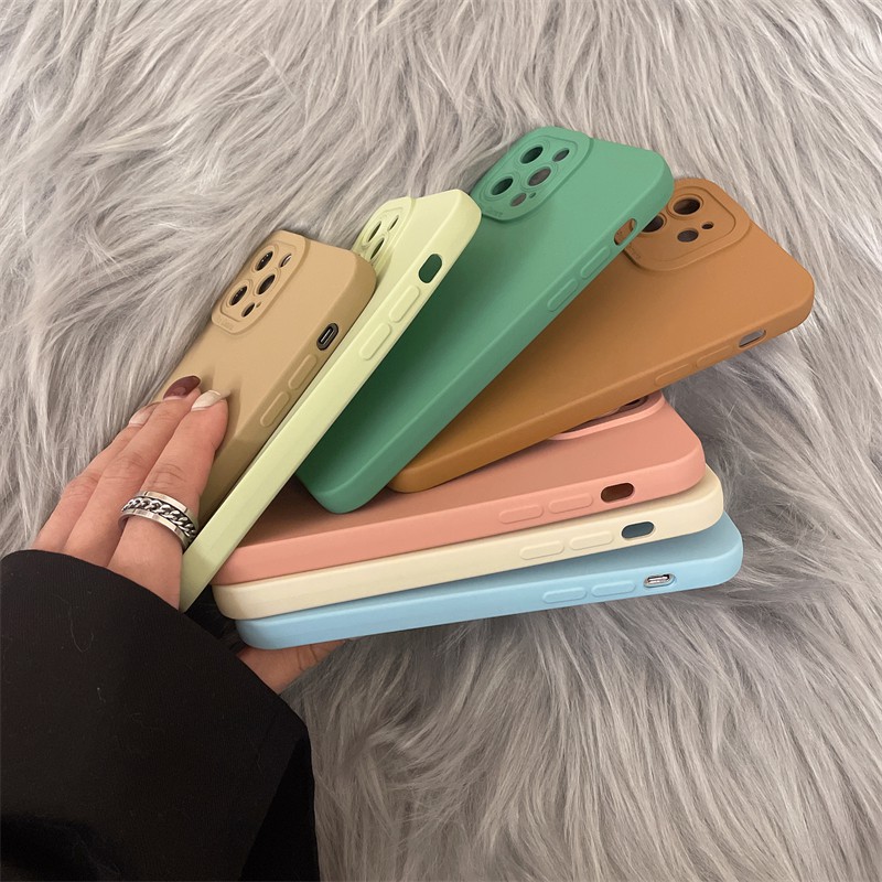 Luxury Dual Camera Lens Protector Phone Case iPhone 13 12 11 Pro Max X Xs XR 8 7 Plus Slim Fit Rubber Bumper Soft TPU Back Cover | BigBuy360 - bigbuy360.vn