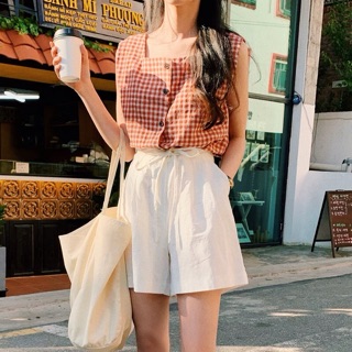 ORDER Set Áo caro cổ vuông & Skirt basic - 2 mẫu