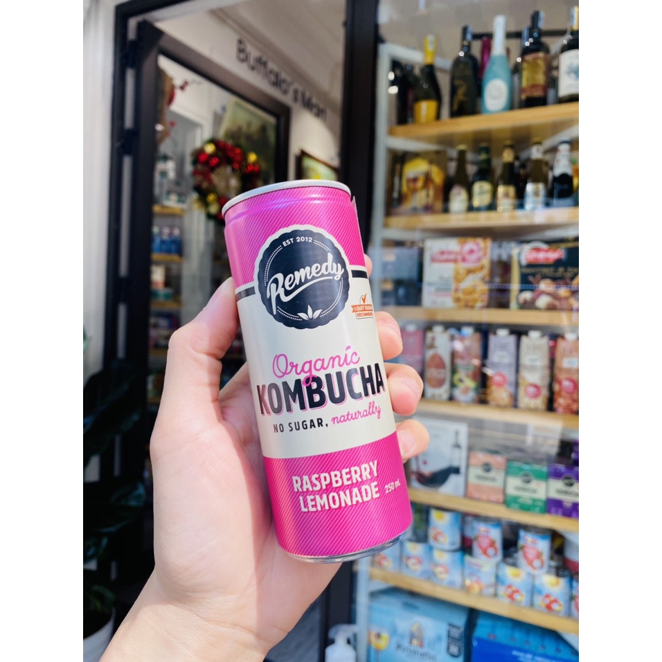 Trà Kombucha Remedy có ga các vị 250ml- Hàng nhập khẩu chính hãng