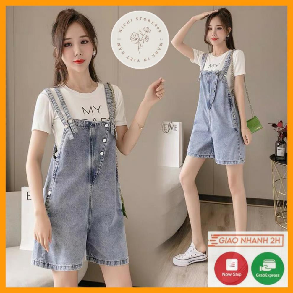 Quần yếm nữ King168, yếm short nữ co dãn nhẹ mẫu mới DC12 New | BigBuy360 - bigbuy360.vn