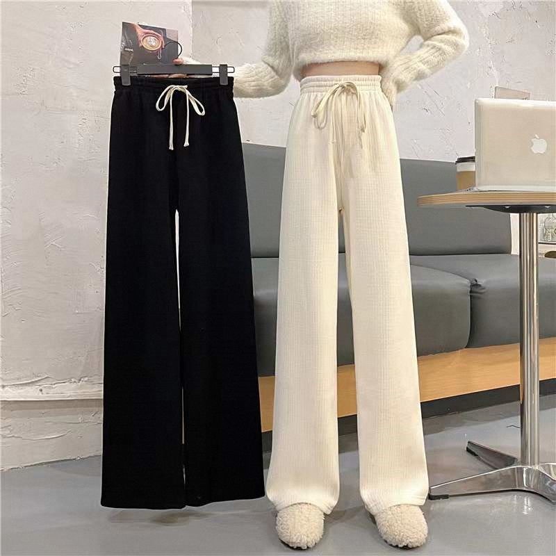 Quần dây rút COZOKC ống rộng thời trang Hàn Quốc