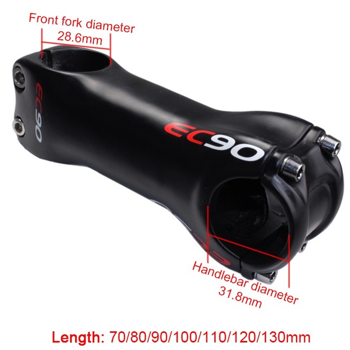Pô tăng xe đạp leo núi EC90 bằng sợi carbon ±6 /17 UD 70/80/90/100/110/120/130mm