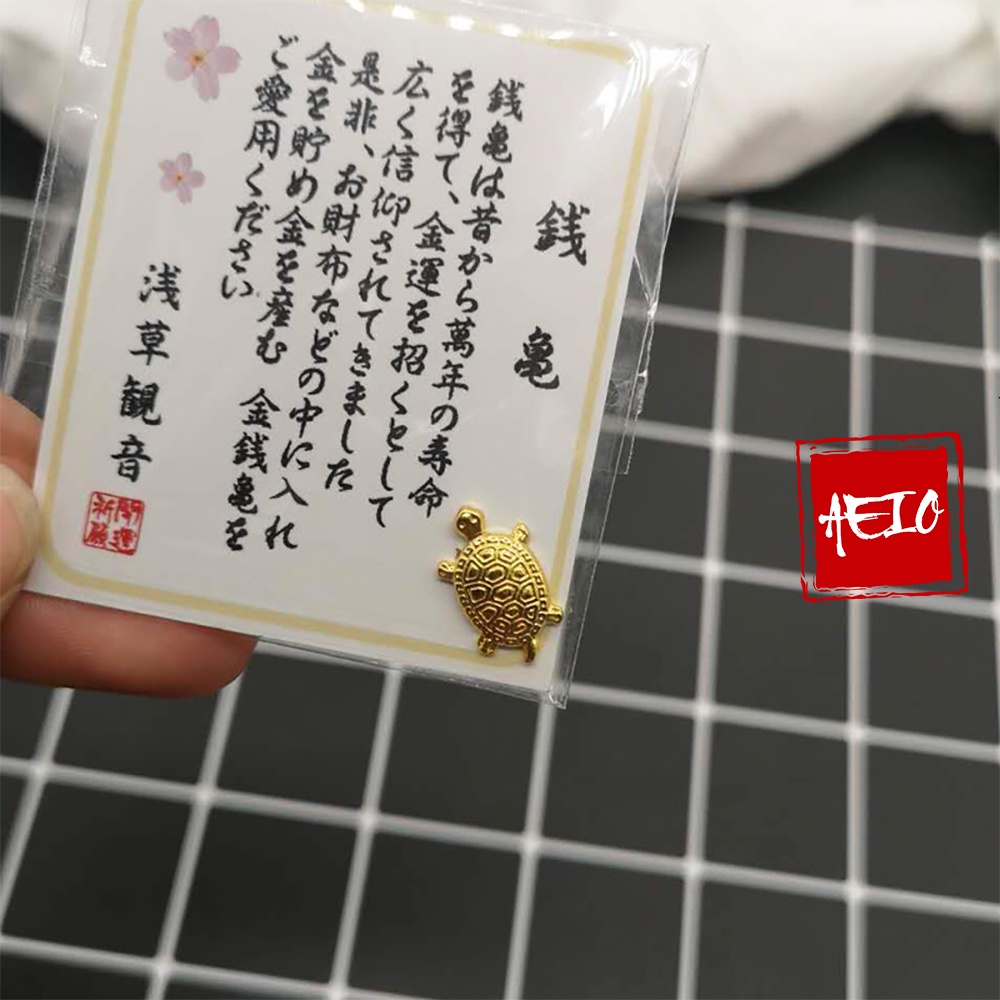 Rùa Vàng May Mắn để ví, ốp điện thoại - Rùa Vàng ASAKUSA