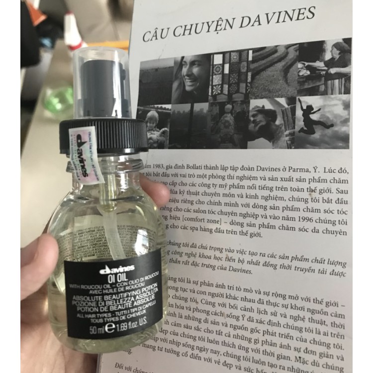 Dầu dưỡng hoàn mỹ cho mọi loại tóc OI OIL DAVINES 50ml