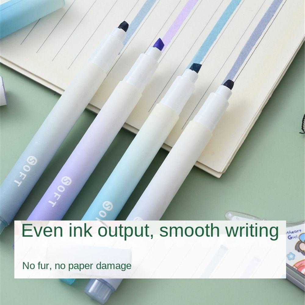Bút Đánh Dấu Đầu Xiên Màu Sắc Cầu Vồng Gradient Độc Đáo
