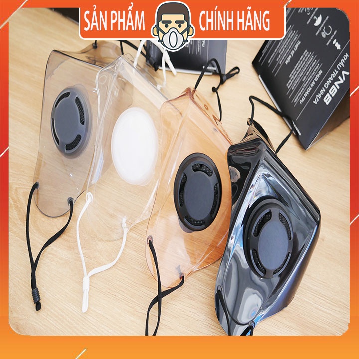 Khẩu trang nhựa trong suốt VN68 chống UV chống bọt bắn chống bụi kin tốt