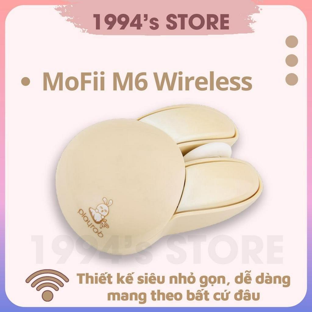 Chuột máy tính silent không dây MOFII M6 tai thỏ Playgrab Pippi Rabbit - Dùng cho Laptop, PC, Tivi