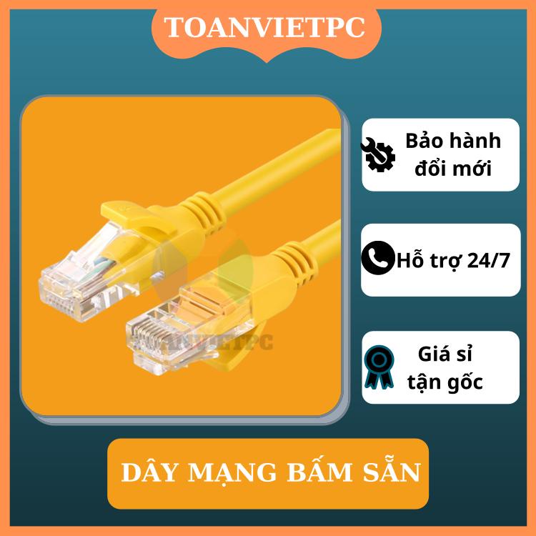 combo 100 sợi dây mạng cat5e đúc sẵn 2m