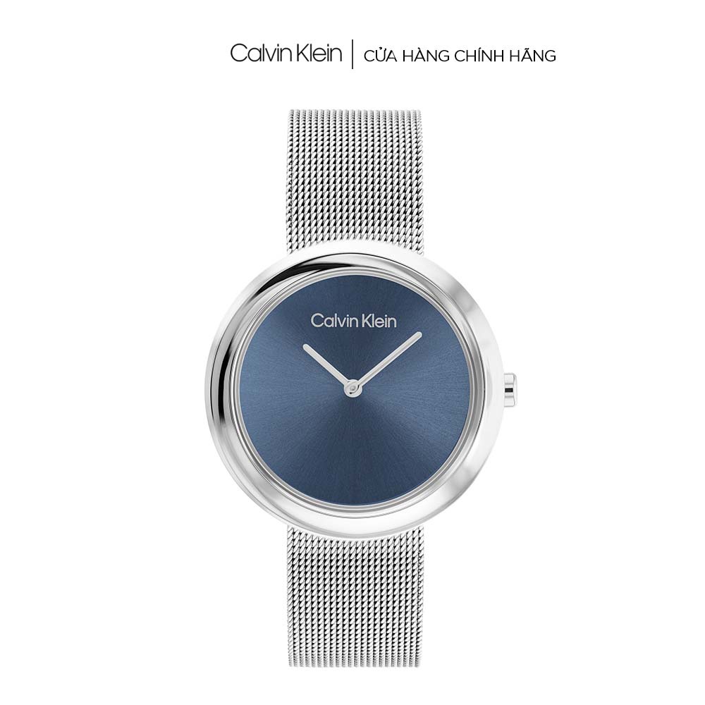 Đồng hồ Calvin Klein Nữ dây Lưới SS22 - Twisted Bezel CK 25200014