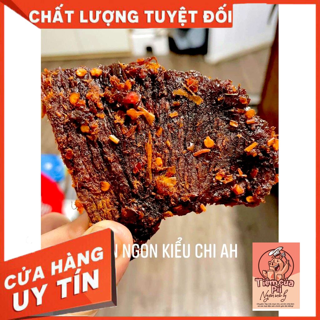 [ 100% Thịt Bò Sạch ]-Thịt bò khô miếng, khô bò mềm cay siêu ngon nhà làm đặc sản Đà Nẵng loại đặc biệt 200gr | BigBuy360 - bigbuy360.vn