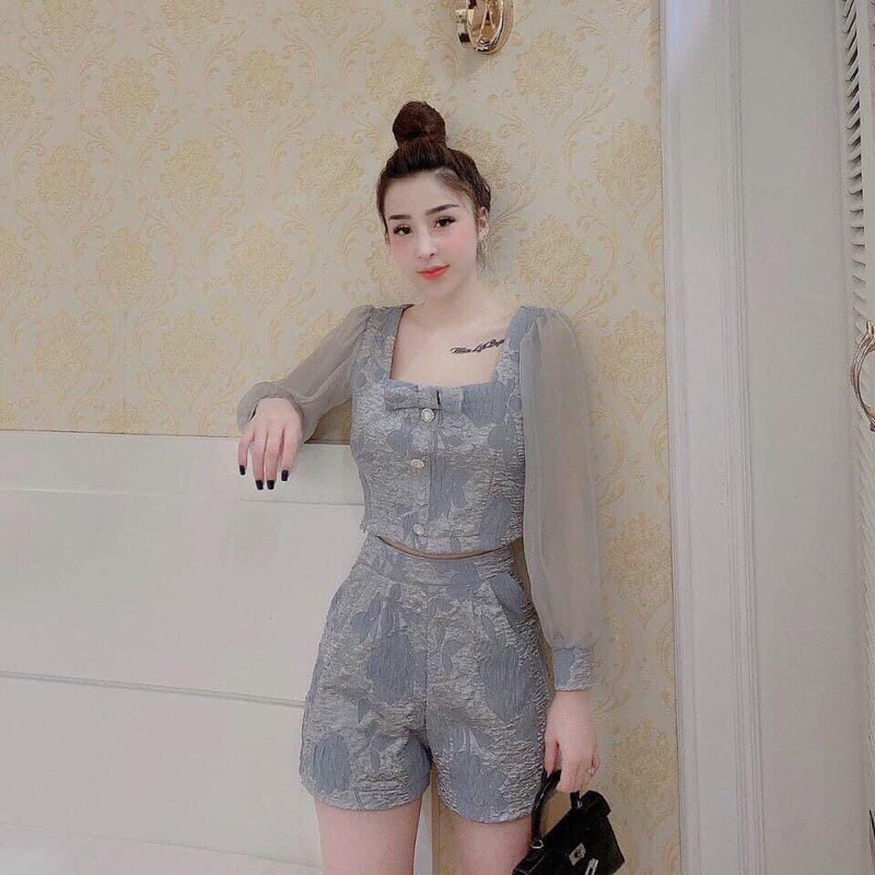 Set Bộ Đùi Nữ Chất Gấm Hoa Vân Nổi Feesize < 58kg | BigBuy360 - bigbuy360.vn