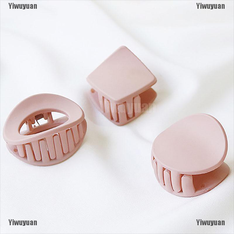 Set 5 Kẹp Tóc Màu Trơn Kích Thước Nhỏ Gọn Thuận Tiện Cho Nữ /