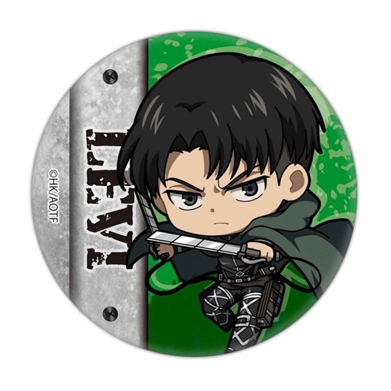 Huy hiệu cài áo hình nhân vật hoạt hình Attack on Titan