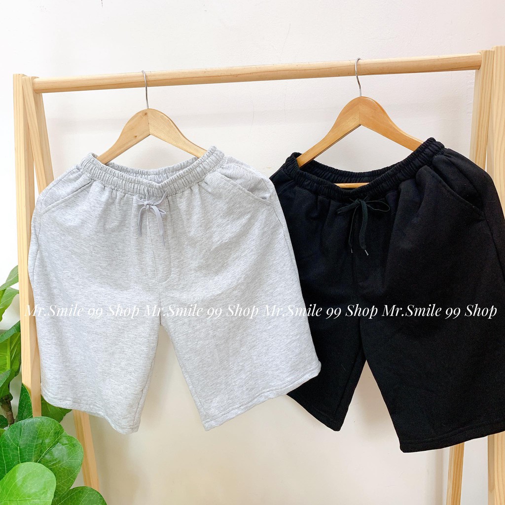 Quần Short Thun Da Cá Nam Unisex Mr Smile 99 Shop
