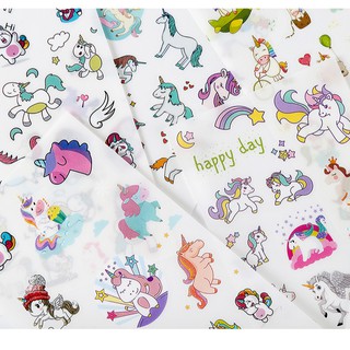 Set Sticker dán Unicorn PVC (6 tờ)