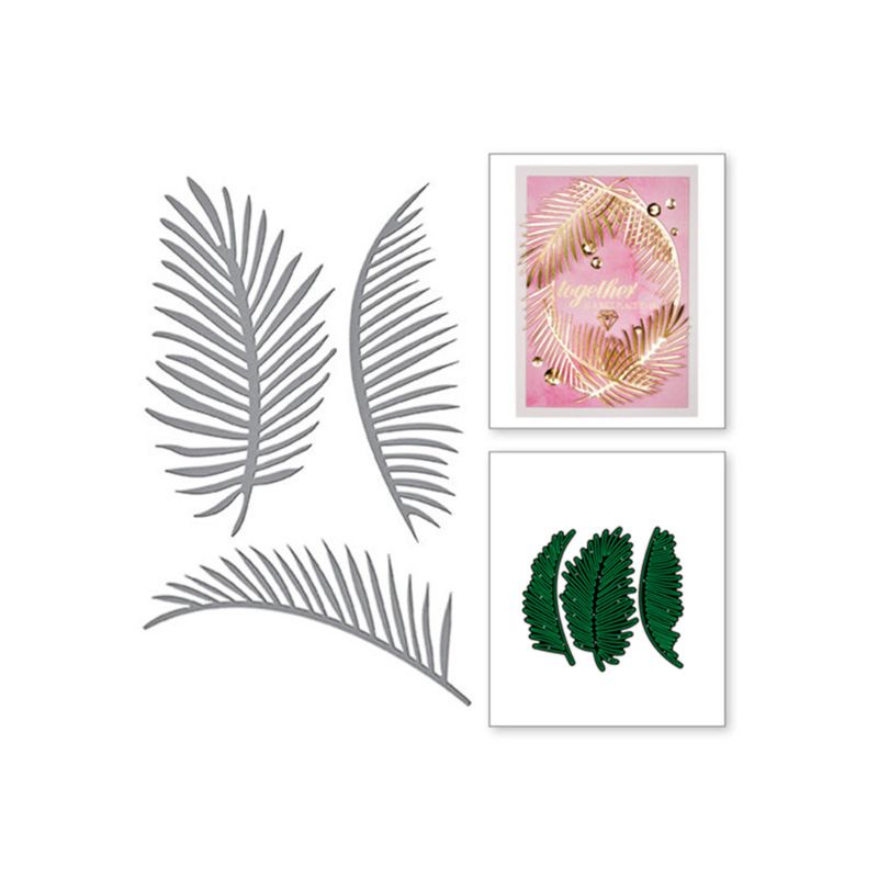 Khuôn Cắt Hình In Nổi Hình Lá Làm Thẻ Scrapbook