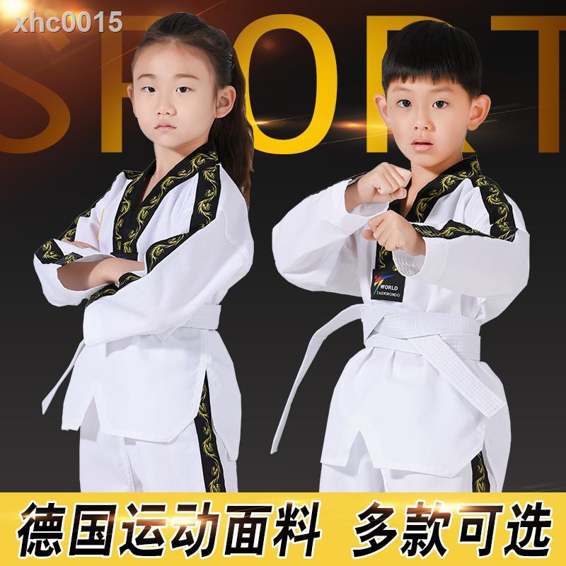 Bộ Đồng Phục Võ Taekwondo Dài Tay Kèm Mũ Dành Cho Người Lớn Và Trẻ Em