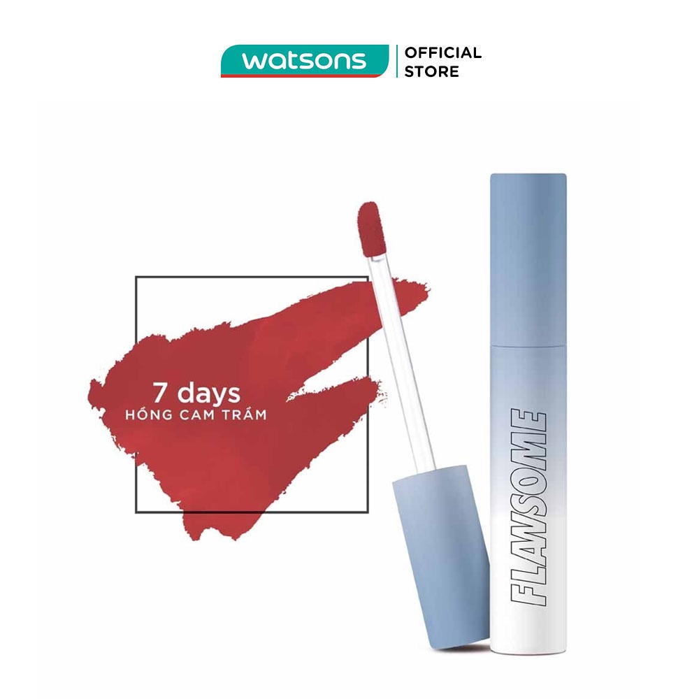 Son Kem Flawsome Sunny Matte Tint Lì Ẩm Mịn, Siêu Nhẹ Môi Và Lâu Phai 3g