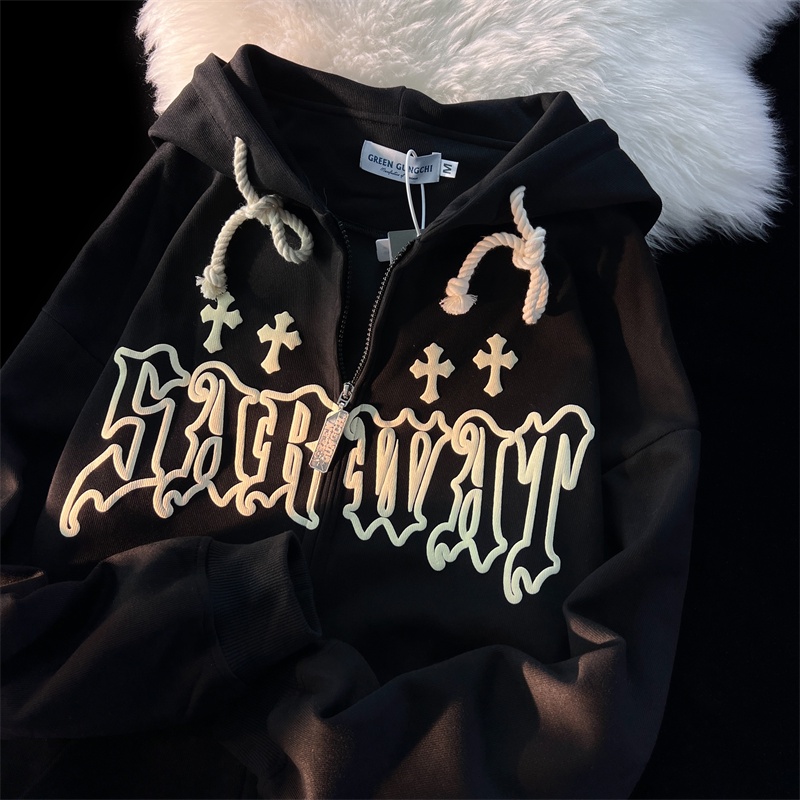 Áo Hoodie Hai Lớp In Họa Tiết Thời Trang Thu Đông Hàn Quốc Cho Nữ