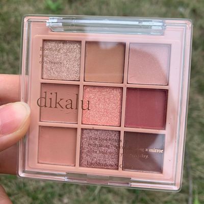 Bảng Phấn Mắt Dikalu Jiugongge Chín Màu Sắc Tông Đất Lấp Lánh