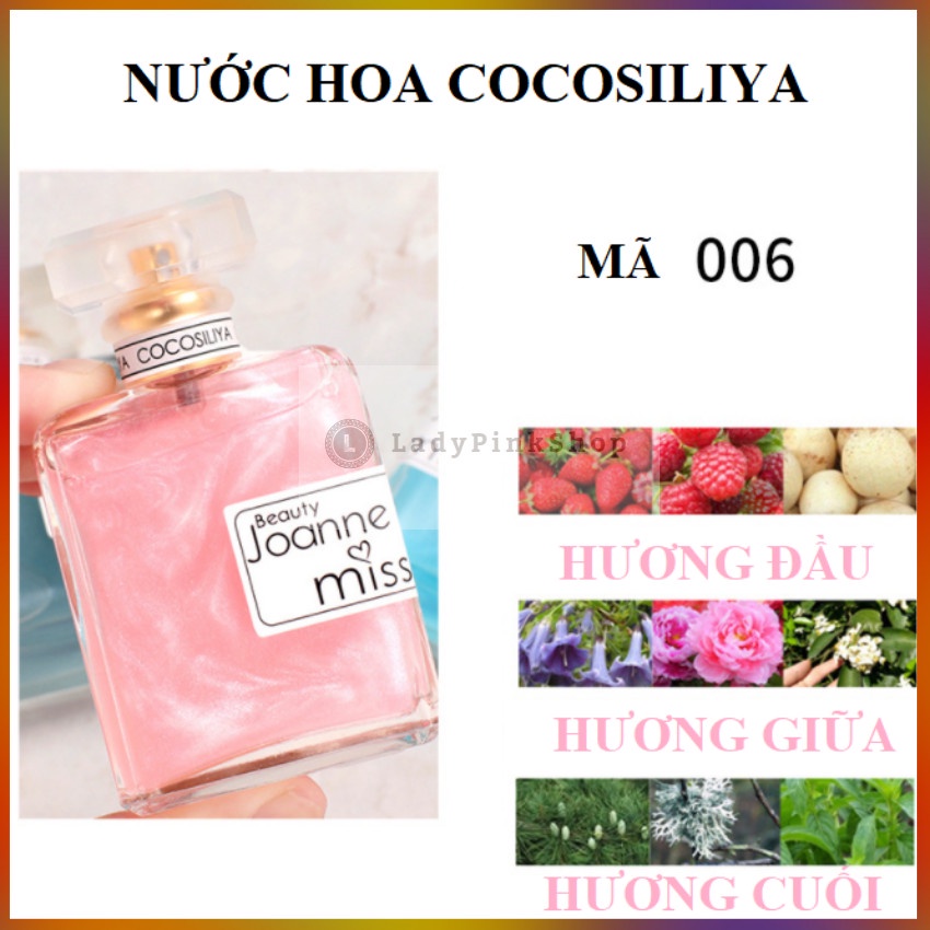 Nước Hoa Ánh Nhũ Hồng M006 50ml/Chai Nồng Nàn, Quyến Rũ