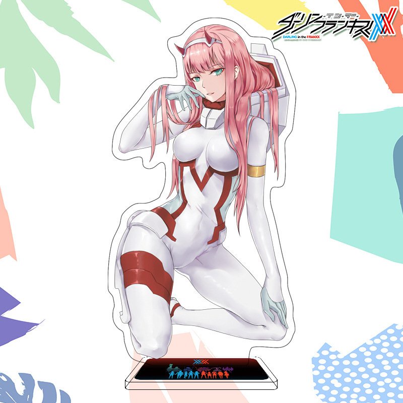 Mô Hình Standee ZERO TWO - DARLING IN THE FRANXX tượng acrylic anime Chiến Trận Người Máy mica chibi trang trí